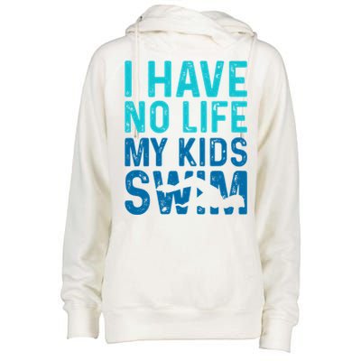 Swim Mom Swim Dad Funny Gift Funny Swimming Swimmers Funny Gift Womens Funnel Neck Pullover Hood