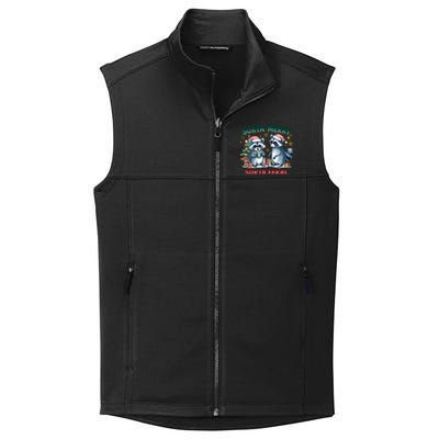 Sorta Merry Sorta Feral Christmas Raccoon Xmas Collective Smooth Fleece Vest