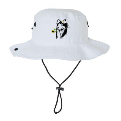 Sheltie mom Shetland Sheepdog sunflower Legacy Cool Fit Booney Bucket Hat