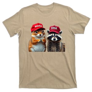 Social Media Star Peanut The Squirrel Fred The Raccoon T-Shirt