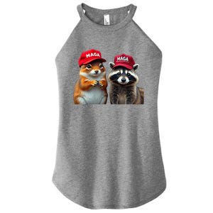 Social Media Star Peanut The Squirrel Fred The Raccoon Women's Perfect Tri Rocker Tank