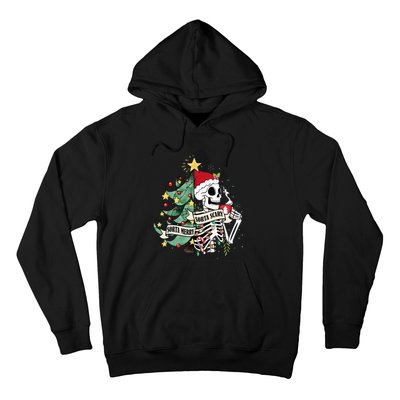 Sorta Merry Sorta Scary Skeleton Hot Cocoa Christmas Pajamas Hoodie