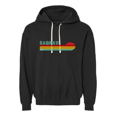 Saginaw Michigan Garment-Dyed Fleece Hoodie