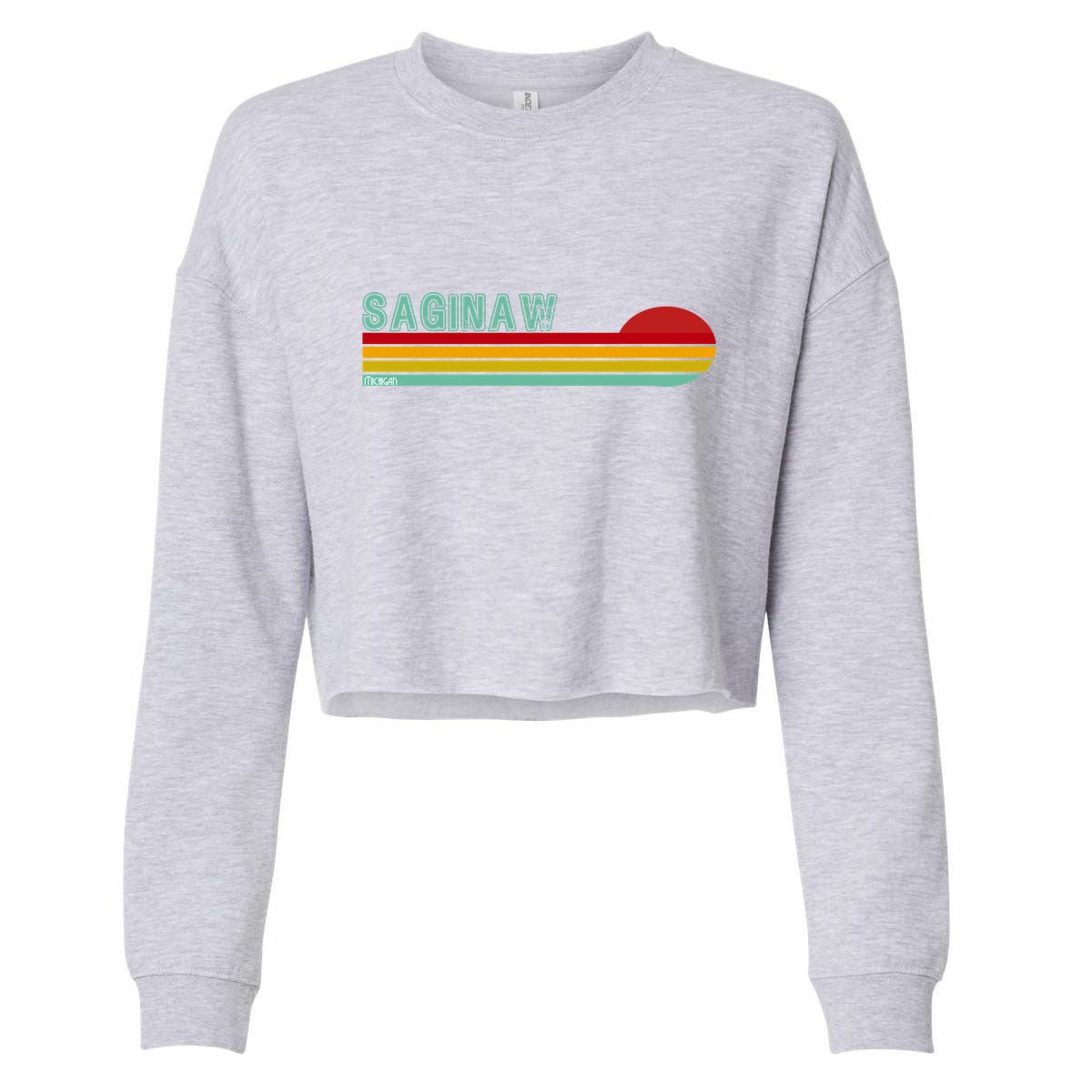 Saginaw Michigan Cropped Pullover Crew