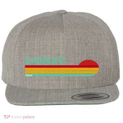 Saginaw Michigan Wool Snapback Cap