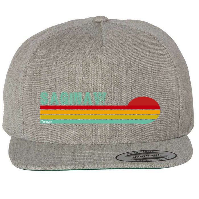 Saginaw Michigan Wool Snapback Cap