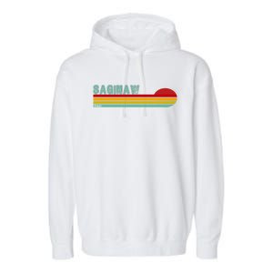 Saginaw Michigan Garment-Dyed Fleece Hoodie