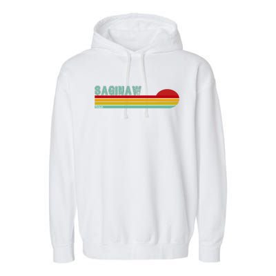 Saginaw Michigan Garment-Dyed Fleece Hoodie