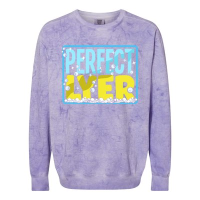 Soap Making Soap Maker Perfect Lyer Pun Gift Colorblast Crewneck Sweatshirt