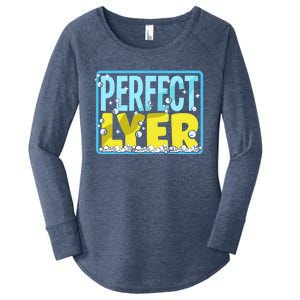 Soap Making Soap Maker Perfect Lyer Pun Gift Women's Perfect Tri Tunic Long Sleeve Shirt