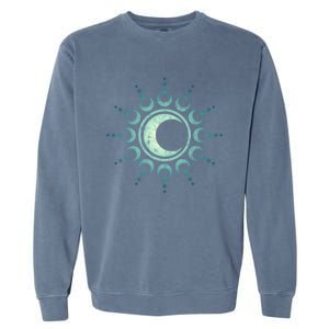 Sun Moon Stars Dala Yoga Spirituality Magic Wicca Sky Cool Gift Garment-Dyed Sweatshirt