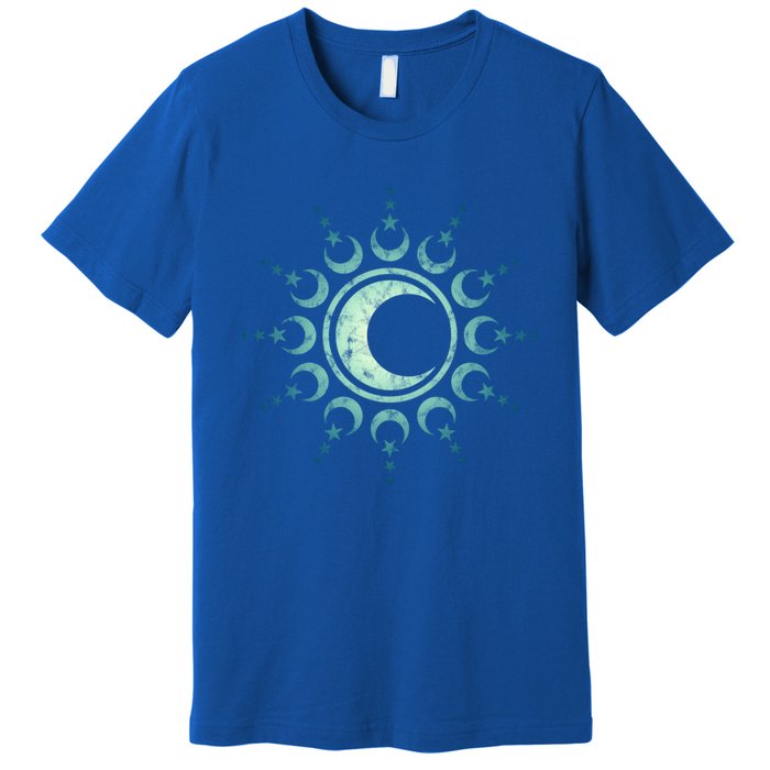 Sun Moon Stars Dala Yoga Spirituality Magic Wicca Sky Cool Gift Premium T-Shirt