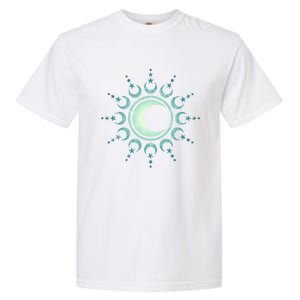 Sun Moon Stars Dala Yoga Spirituality Magic Wicca Sky Cool Gift Garment-Dyed Heavyweight T-Shirt