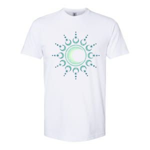 Sun Moon Stars Dala Yoga Spirituality Magic Wicca Sky Cool Gift Softstyle CVC T-Shirt