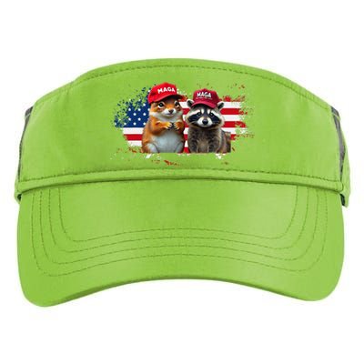 Social Media Star Peanut The Squirrel & Fred The Raccoon Adult Drive Performance Visor