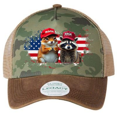 Social Media Star Peanut The Squirrel & Fred The Raccoon Legacy Tie Dye Trucker Hat