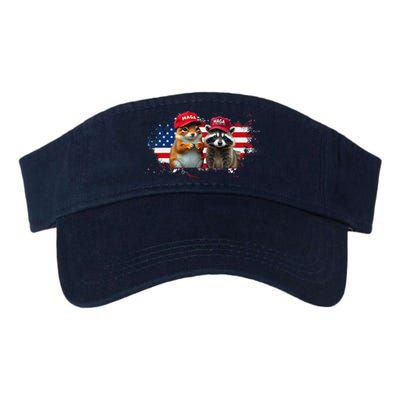 Social Media Star Peanut The Squirrel & Fred The Raccoon Valucap Bio-Washed Visor