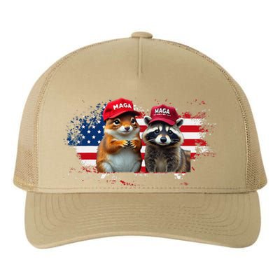 Social Media Star Peanut The Squirrel & Fred The Raccoon Yupoong Adult 5-Panel Trucker Hat