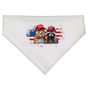 Social Media Star Peanut The Squirrel & Fred The Raccoon USA-Made Doggie Bandana