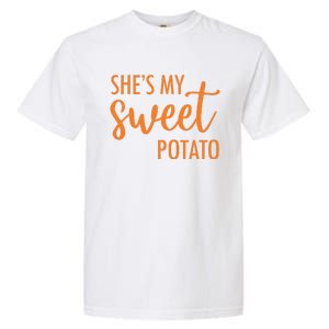 She's My Sweet Potato I Yam Valentine's Thanksgiving Couple Love Garment-Dyed Heavyweight T-Shirt