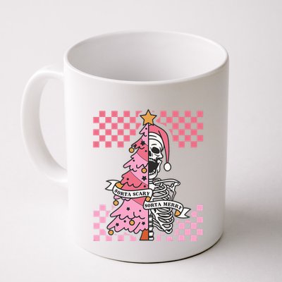 Sorta Merry Sorta Scary Spooky Christmas Goth Skull Xmas  Mug