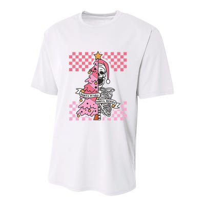 Sorta Merry Sorta Scary Spooky Christmas Goth Skull Xmas  Youth Performance Sprint T-Shirt