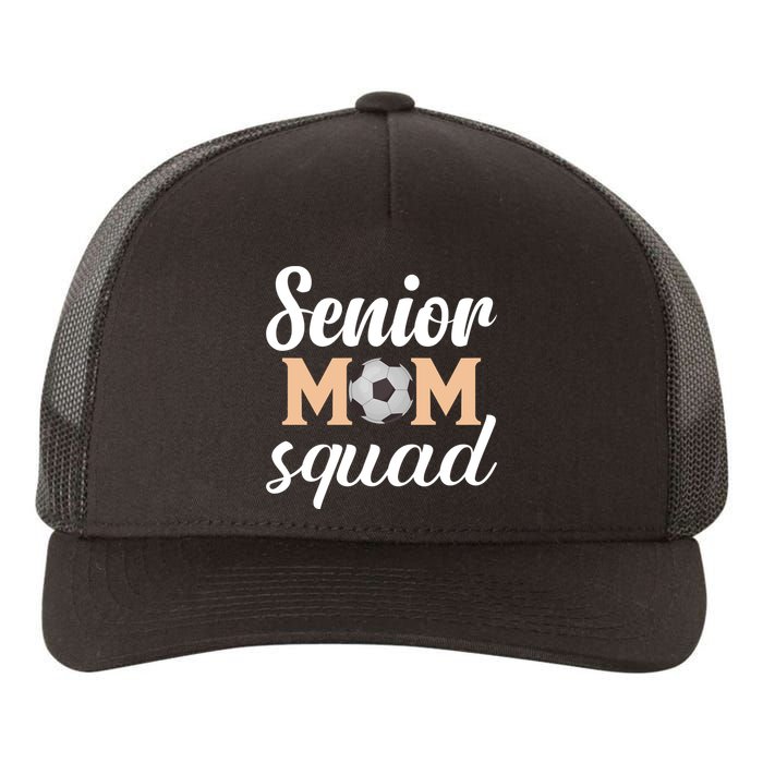 Senior Mom Squad Football Graphic Yupoong Adult 5-Panel Trucker Hat