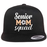 Senior Mom Squad Football Graphic Flat Bill Trucker Hat