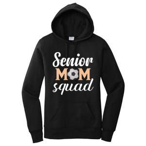 Senior Mom Squad Football Graphic Women's Pullover Hoodie