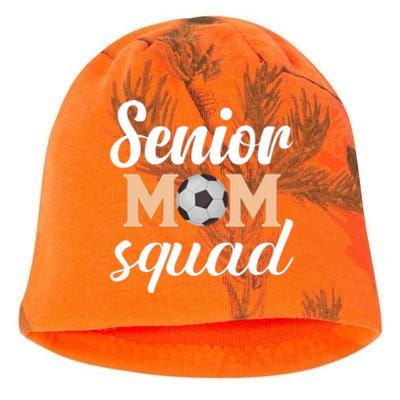 Senior Mom Squad Football Graphic Kati - Camo Knit Beanie