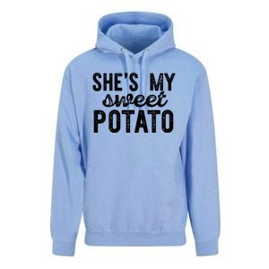 Shes My Sweet Potato Funny Thanksgiving Couple Meme Great Gift Unisex Surf Hoodie