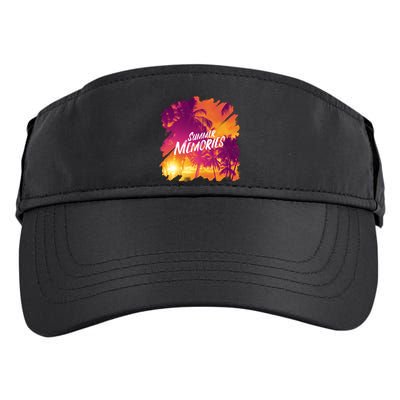 Summer Memories Sunset Beach Adult Drive Performance Visor