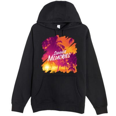 Summer Memories Sunset Beach Premium Pullover Hoodie