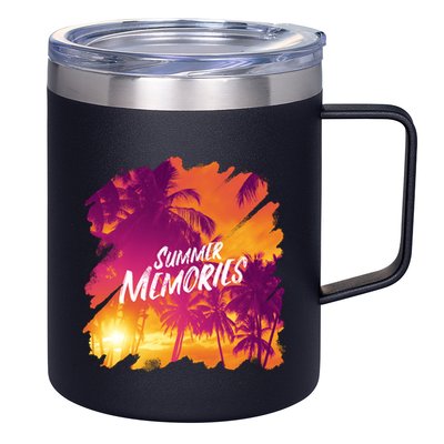 Summer Memories Sunset Beach 12oz Stainless Steel Coffee Mug