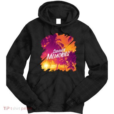 Summer Memories Sunset Beach Tie Dye Hoodie
