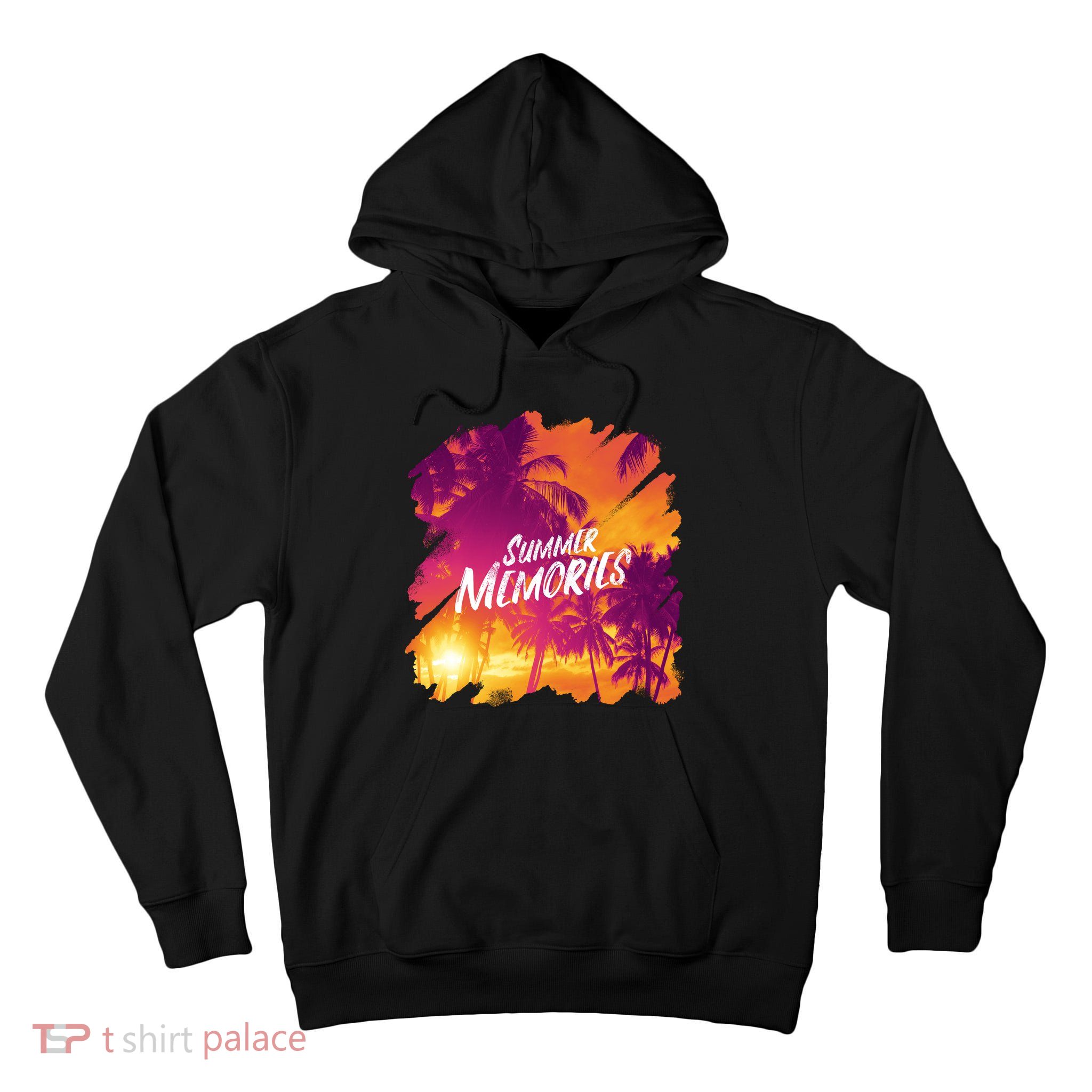 Summer Memories Sunset Beach Tall Hoodie