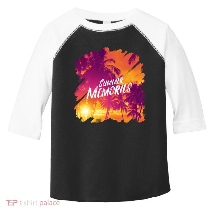 Summer Memories Sunset Beach Toddler Fine Jersey T-Shirt