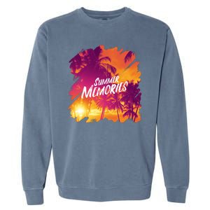 Summer Memories Sunset Beach Garment-Dyed Sweatshirt