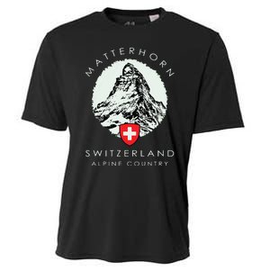 Switzerland Matterhorn Cooling Performance Crew T-Shirt