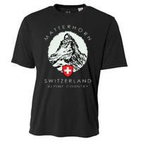 Switzerland Matterhorn Cooling Performance Crew T-Shirt