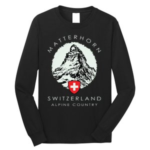 Switzerland Matterhorn Long Sleeve Shirt