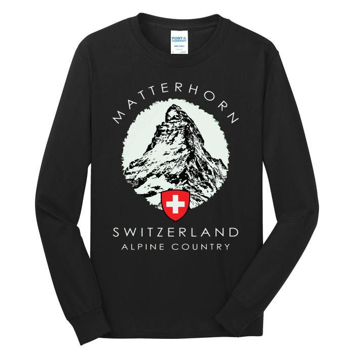 Switzerland Matterhorn Tall Long Sleeve T-Shirt