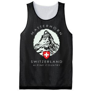 Switzerland Matterhorn Mesh Reversible Basketball Jersey Tank