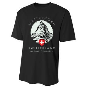 Switzerland Matterhorn Performance Sprint T-Shirt