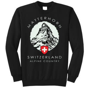 Switzerland Matterhorn Tall Sweatshirt