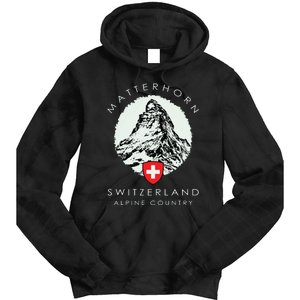 Switzerland Matterhorn Tie Dye Hoodie