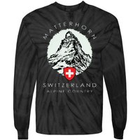 Switzerland Matterhorn Tie-Dye Long Sleeve Shirt