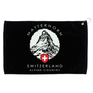 Switzerland Matterhorn Grommeted Golf Towel