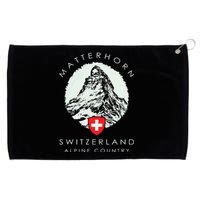 Switzerland Matterhorn Grommeted Golf Towel