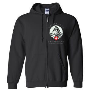 Switzerland Matterhorn Full Zip Hoodie